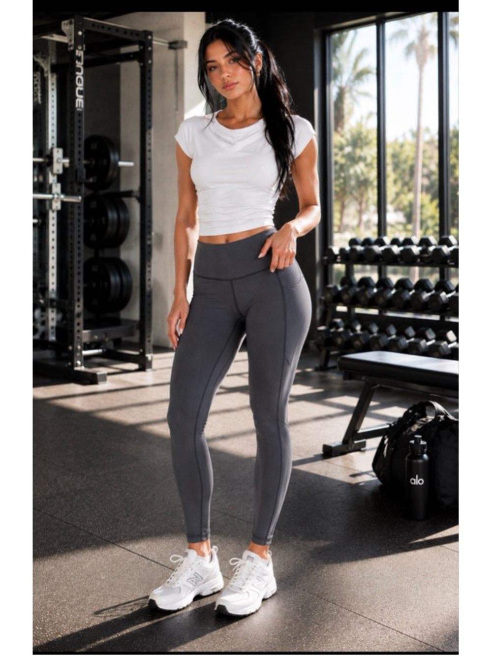 Women's xersion Gray Leggings S